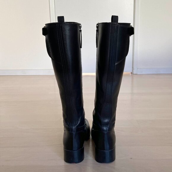 Prada Authentic Leather Riding Boots - Picture 4 of 14